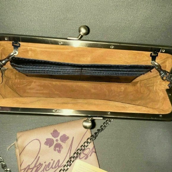 Patricia Nash POTENAZ Leather Frame Crossbody BAG - Picture 2 of 2